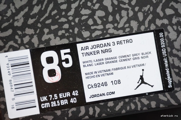 Laser Jordan (W) CK9246-108 Retro CK9246-108 Air Orange 3 0920